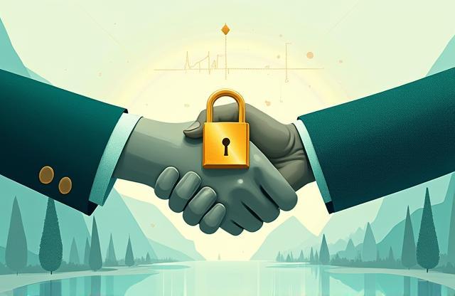 Conceptual image representing trust and expertise in digital finance